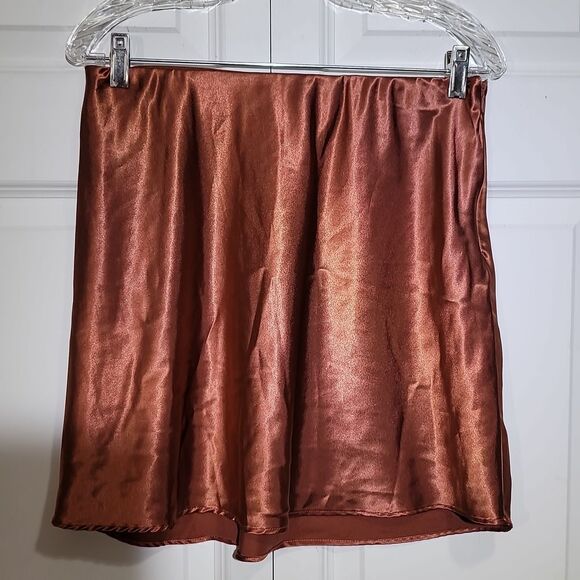 Forever 21 Copper Mini Skirt - Picture 1 of 7